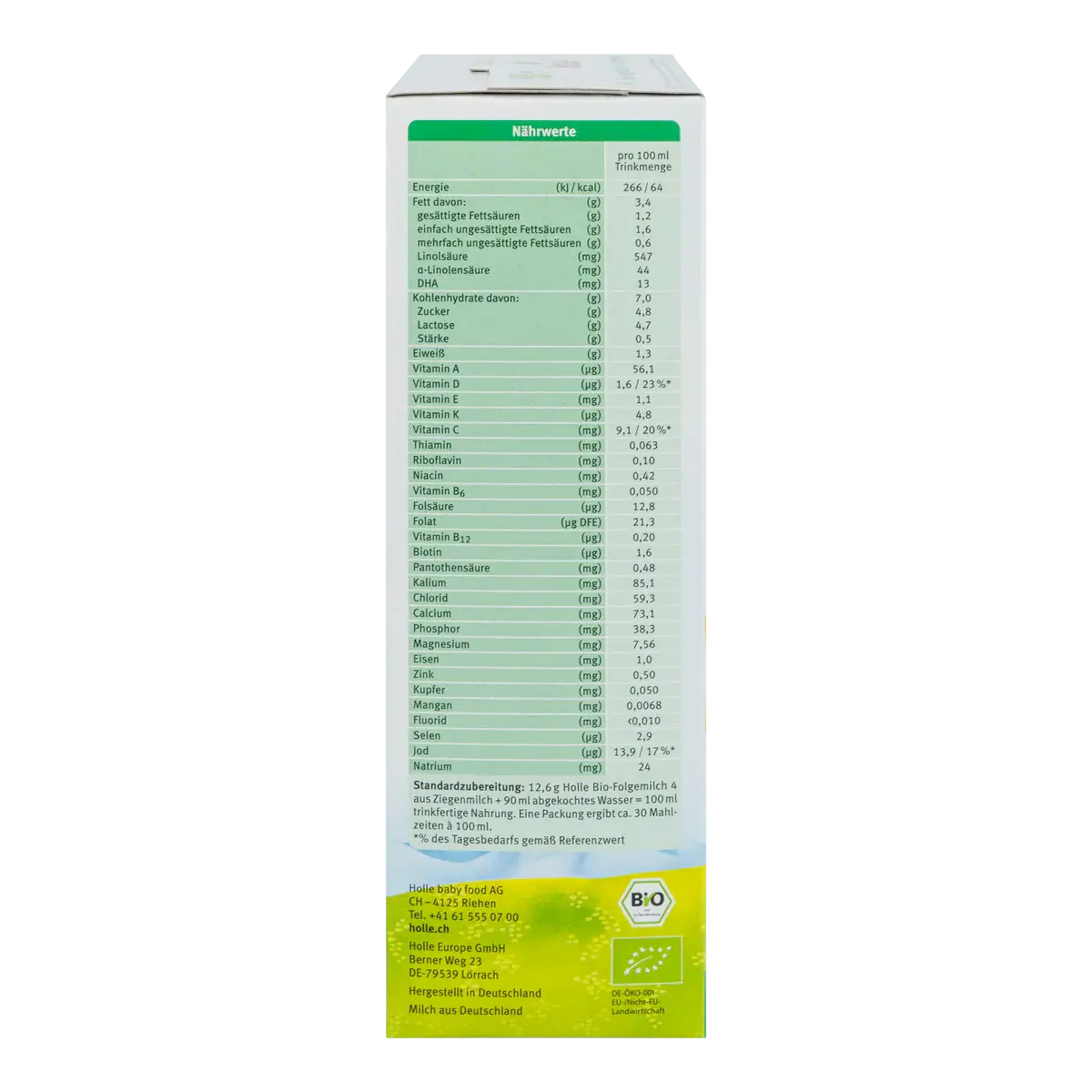 Holle 4 Organic Goat Milk Formula (12+ months) 400g