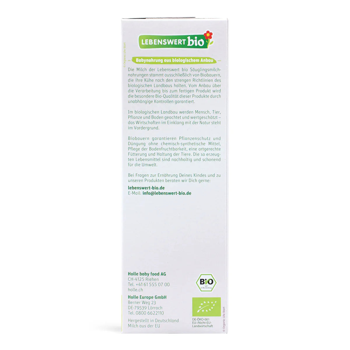 Lebenswert Bio Stage 1 Organic Baby Formula 500g