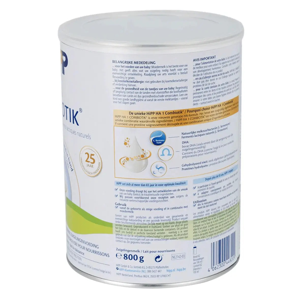 HiPP Dutch 1 Hypoallergenic (HA) Organic Formula (0-6 months) 800g