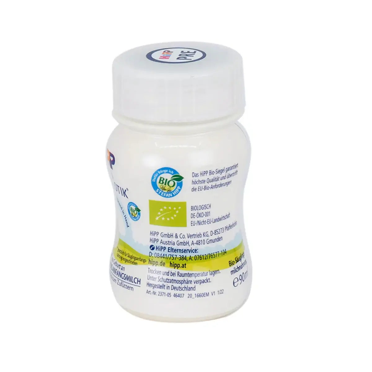 HiPP German Stage PRE Formula organică pentru sugari gata preparată 90ml (24 BUCĂȚI)