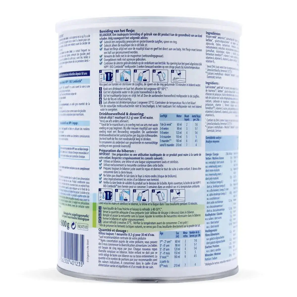 HiPP Dutch 1 Organic Combiotic Formula (0-6 months) 800g