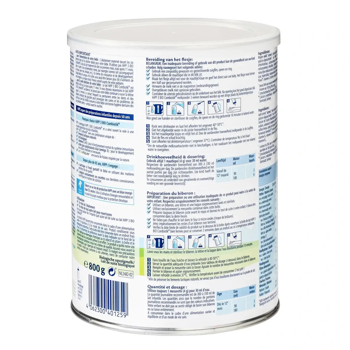 HiPP Dutch 3 Organic Combiotic Formula (10+ months) 800g