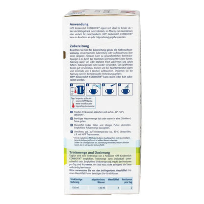 HiPP Niemiecka Mleko dla Dzieci Etap 4 Combiotic Mleko Mleczna Mieszanka dla Niemowląt 600g