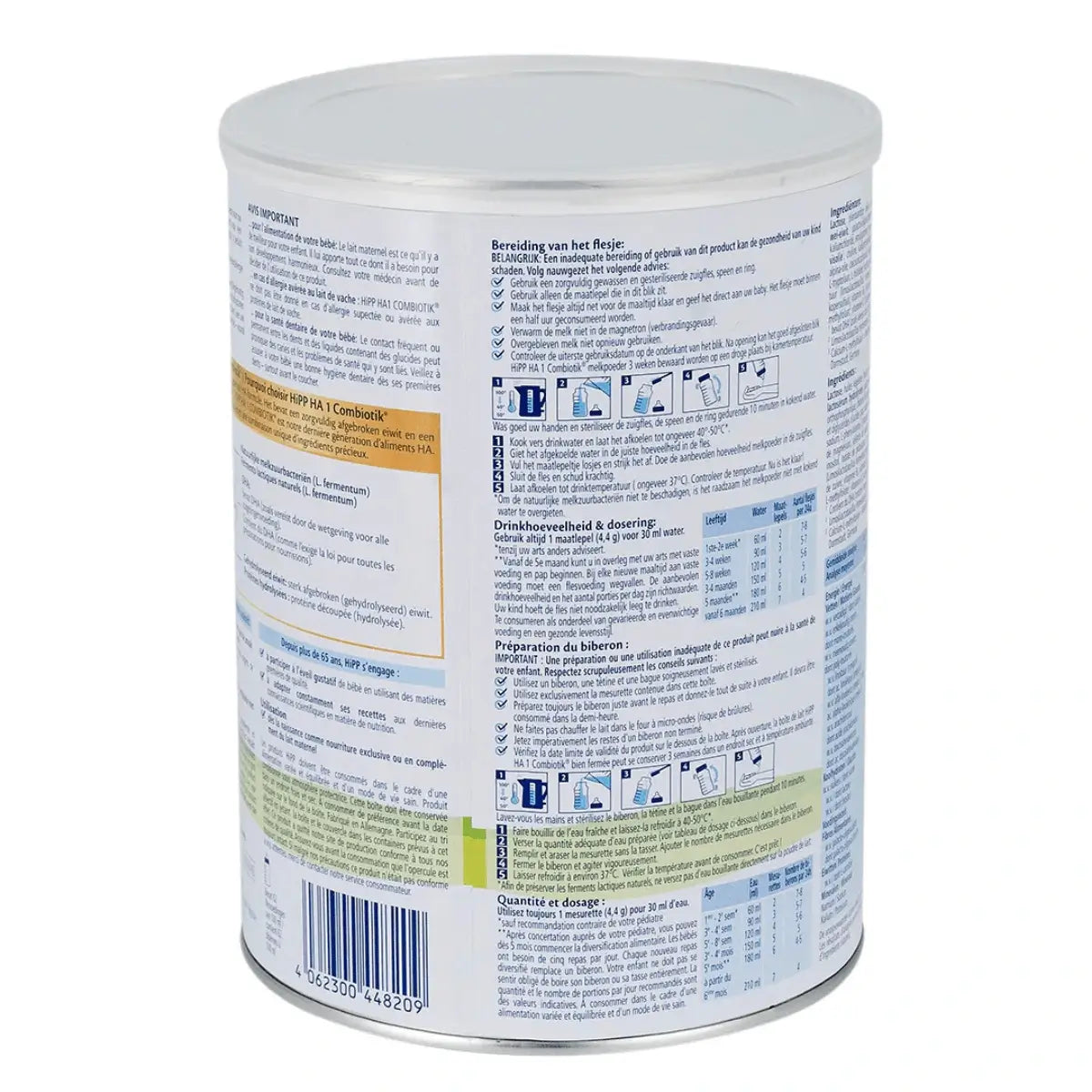 HiPP Dutch 1 Hypoallergenic (HA) Organic Formula (0-6 months) 800g