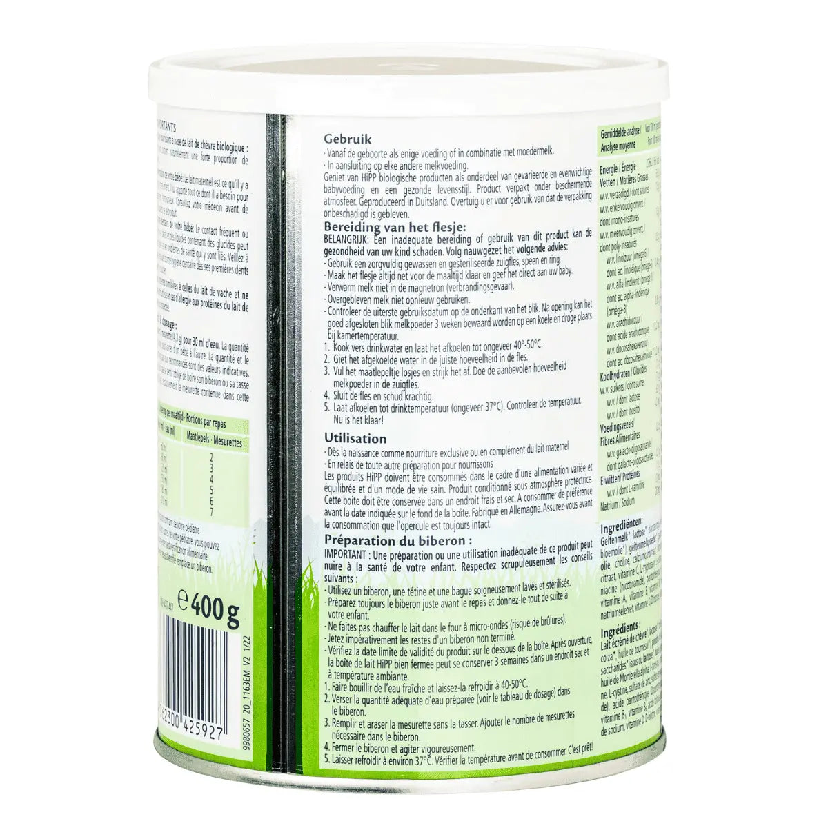 HiPP Dutch 1 Organic Goat Milk Formula (0-6 months) 400g