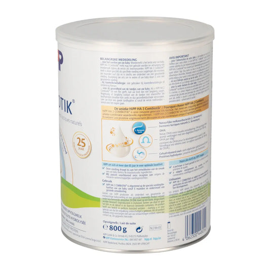 HiPP Formula de lapte organică pentru sugari, etapă 2, hipoalergenică (HA) 800g