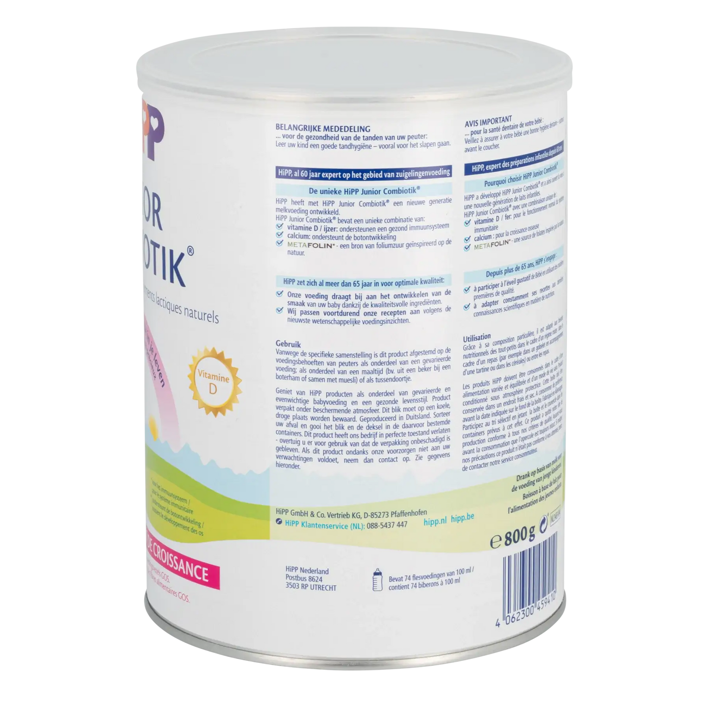 HiPP Holenderska Mieszanka Mleczna dla Niemowląt Etap 4 Junior Combiotic 800g
