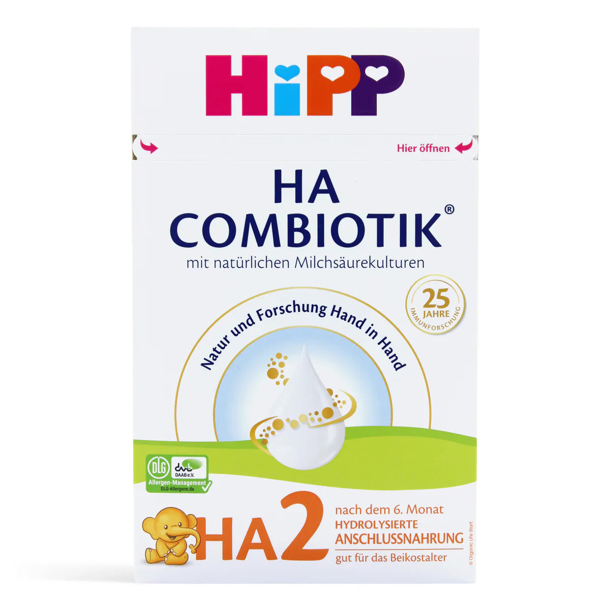 HiPP Fase 2 Hypoallergeen (HA) Biologische Babymelk 600g