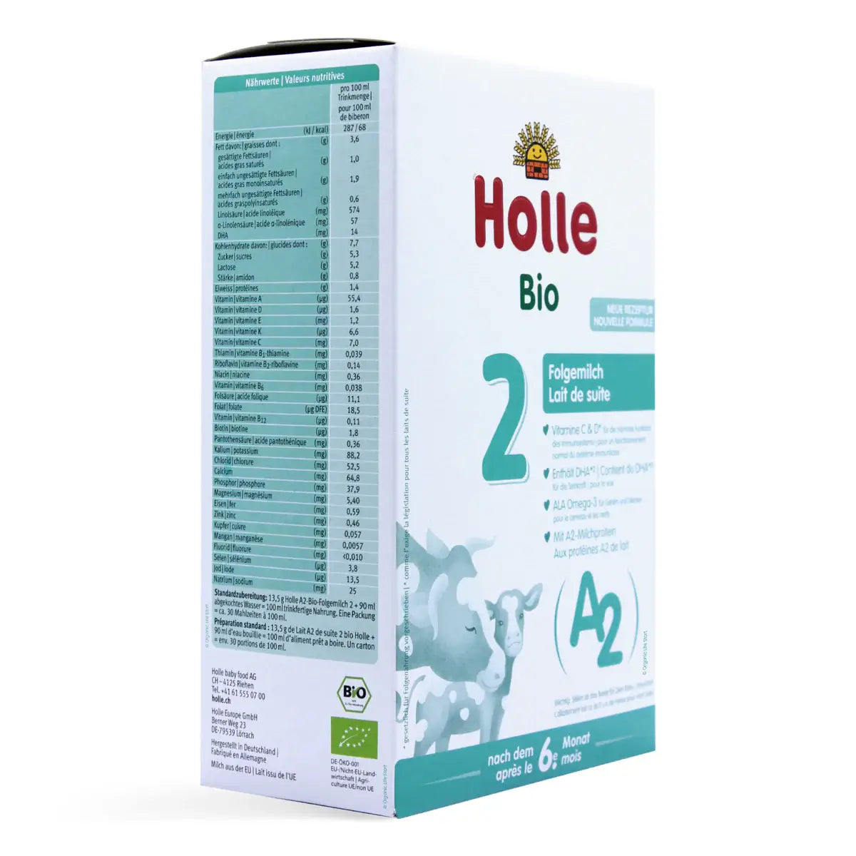 Holle 2 Organic A2 Formula (6-12 months) 400g