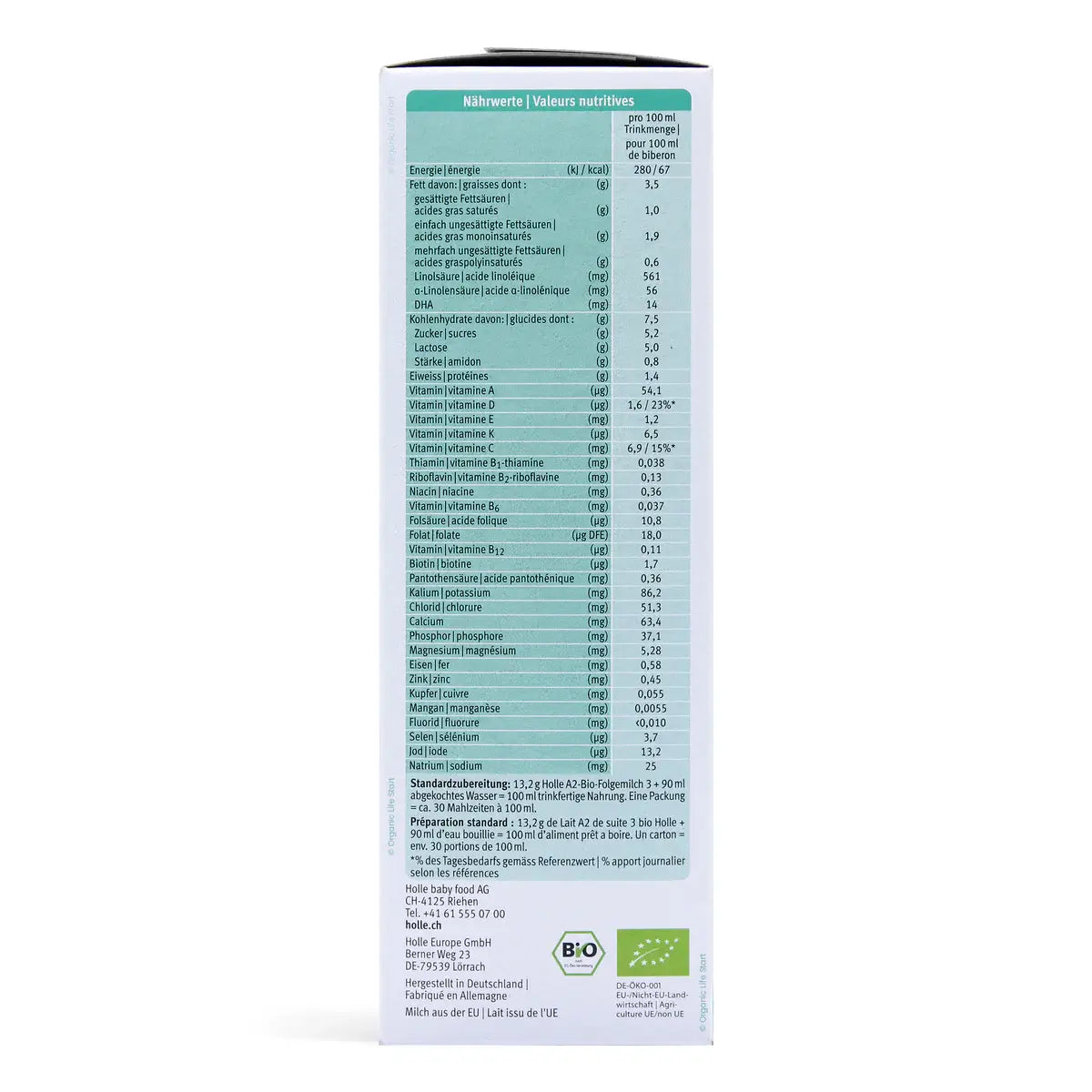 Holle 3 Organic A2 Formula (10+ months) 400g