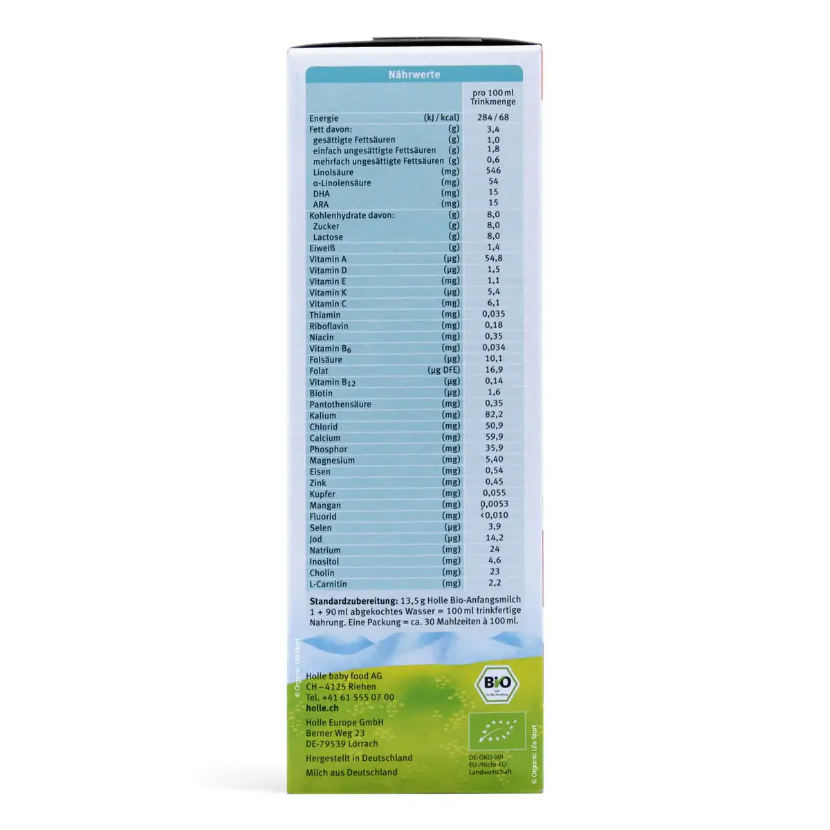 Holle 1 Organic Formula (0-6 months) 400g