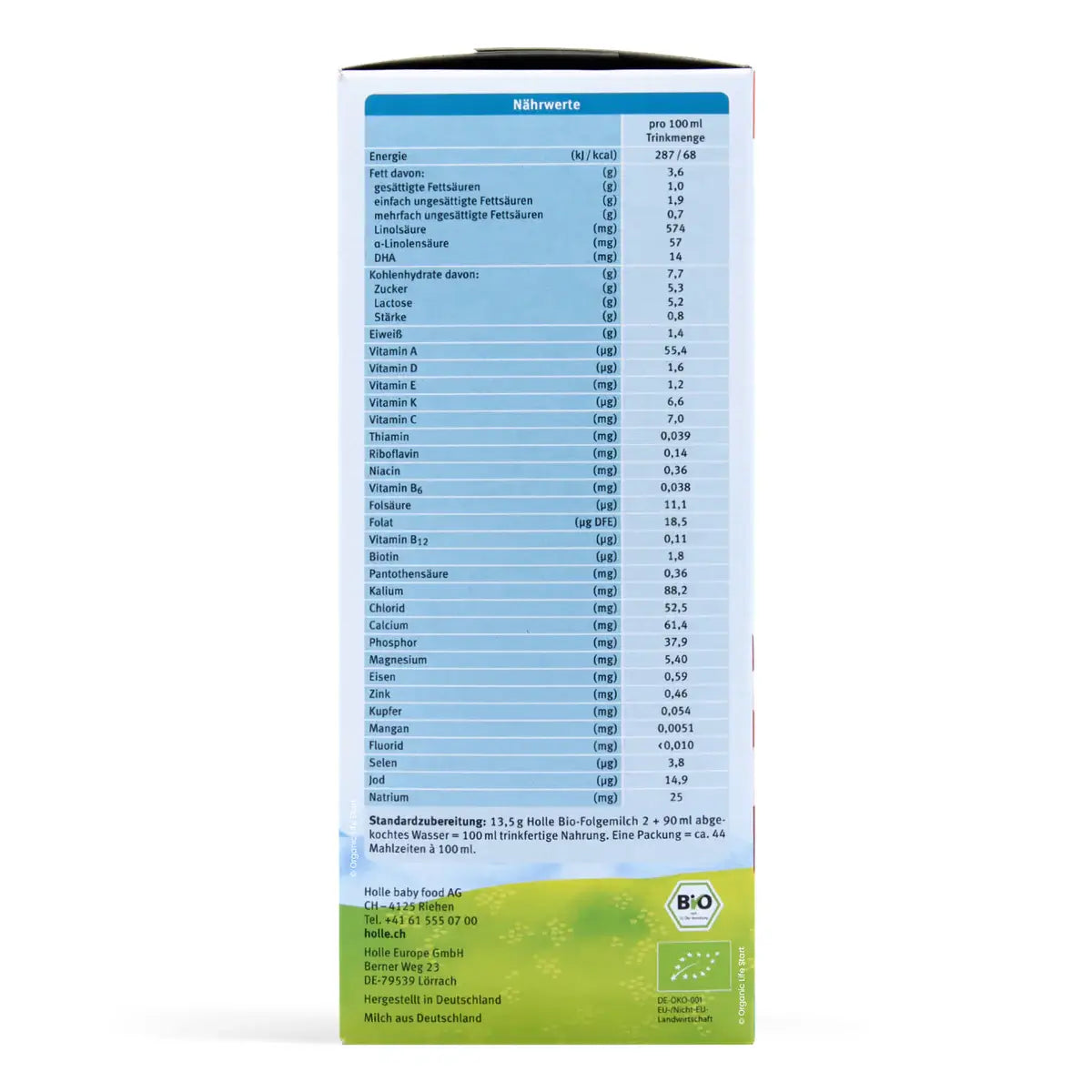 Holle 2 Organic Formula (6-10 months) 600g