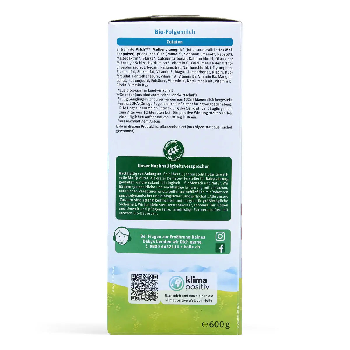 Holle 2 Organic Formula (6-10 months) 600g