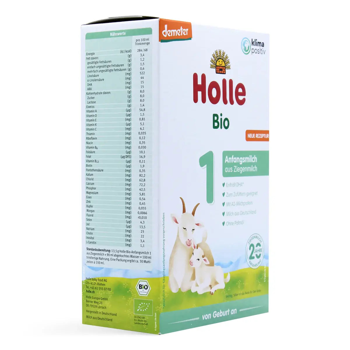 Holle 1 Organic Goat Milk Formula (0-6 months) 400g