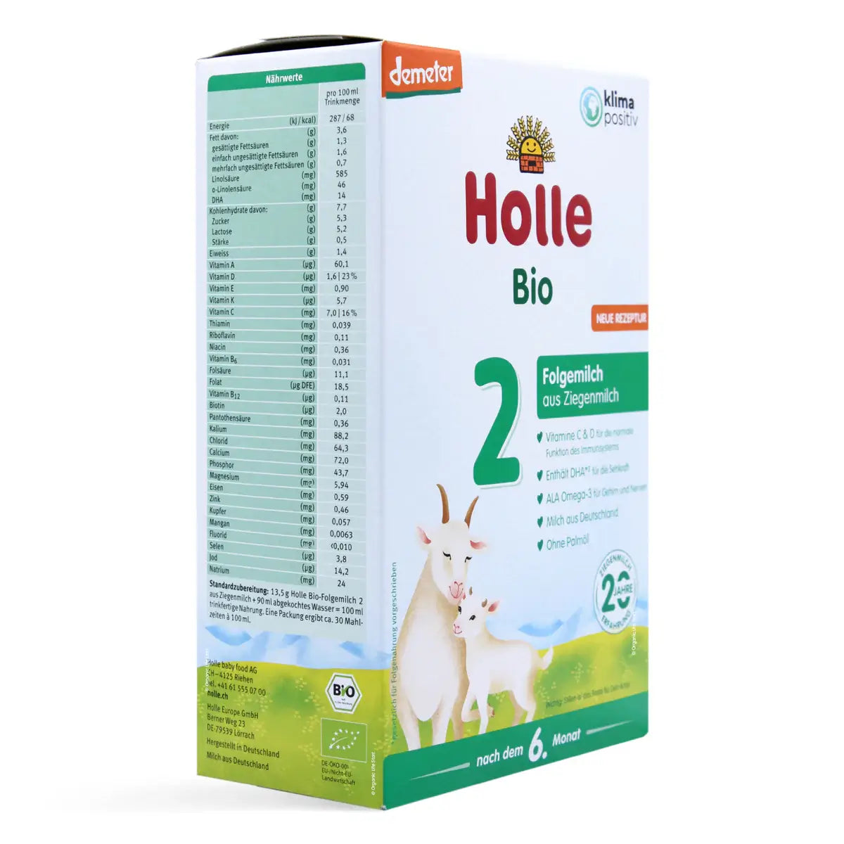 Holle 2 Organic Goat Milk Formula (6-10 months) 400g