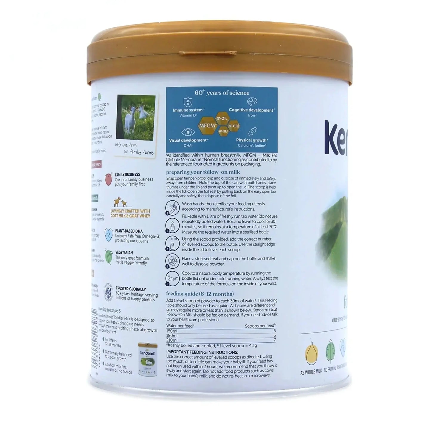 Kendamil Latte di Capra per Bambini Formula Fase 2 800g