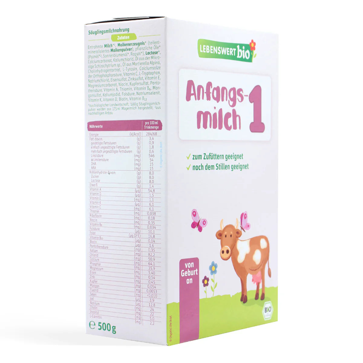 Lebenswert Bio Stage 1 Organic Baby Formula 500g
