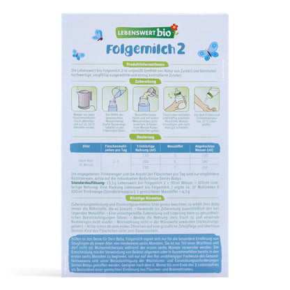 Lebenswert Bio Stage 2 Organic Baby Formula 500g