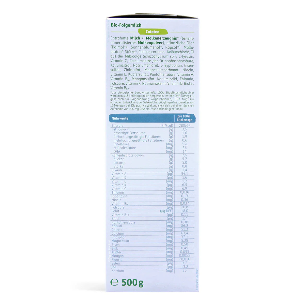 Lebenswert Bio Stage 3 Organic Baby Formula 500g