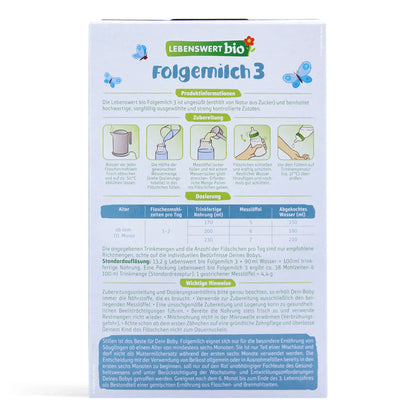 Lebenswert Bio Stage 3 Organic Baby Formula 500g