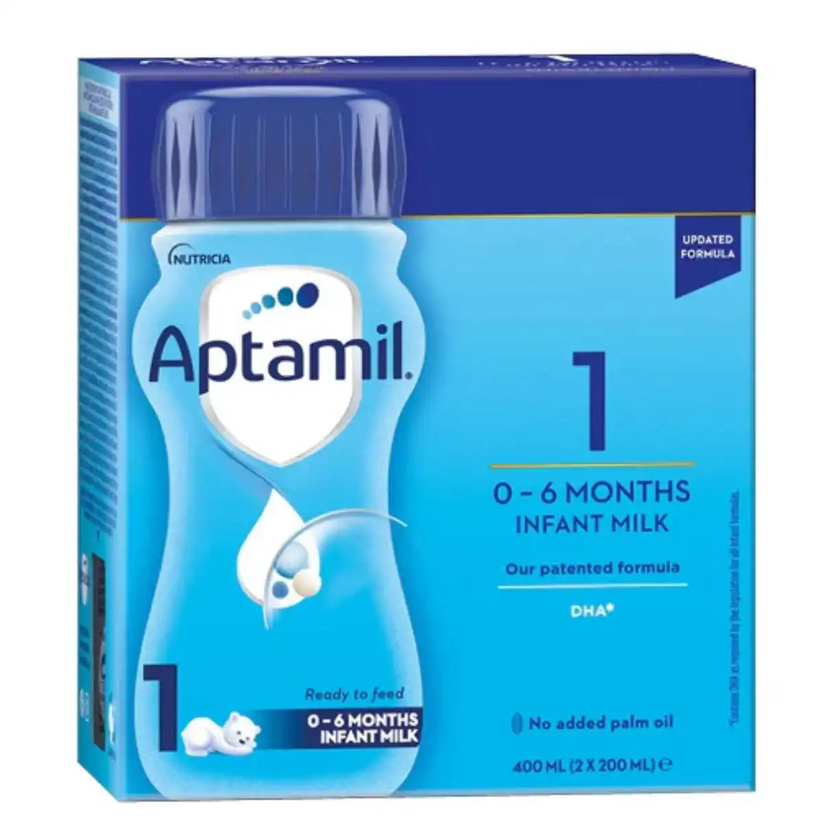 Aptamil Etap 1 Mleko dla niemowląt gotowe do podania 400 ml (2 x 200 ml)
