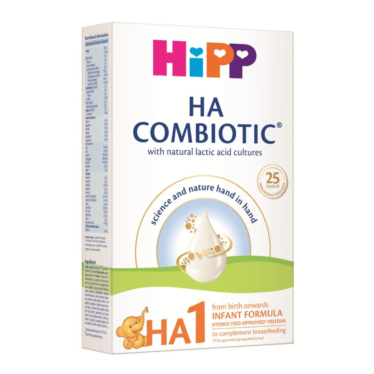 HiPP Stufe 1 Hypoallergene (HA) Biologische Babynahrung 350g