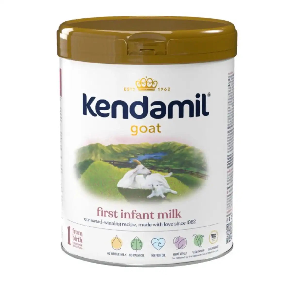 Kendamil Latte in Polvere per Neonati a Base di Latte di Capra Fase 1 800g